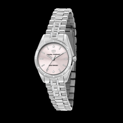 OROLOGIO EVERYDAY SILVER QUADRANTE ROSA CHIARO 28MM R1953100520